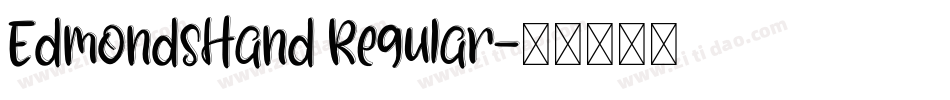 EdmondsHand Regular字体转换